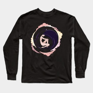 Girl with cosmic hair Long Sleeve T-Shirt